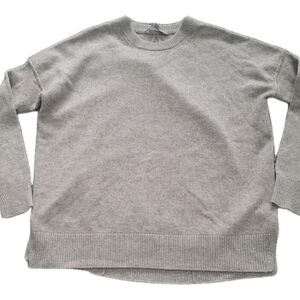 Athleta Grayish Tan Crewneck Sweater Sz Xxs Oversized